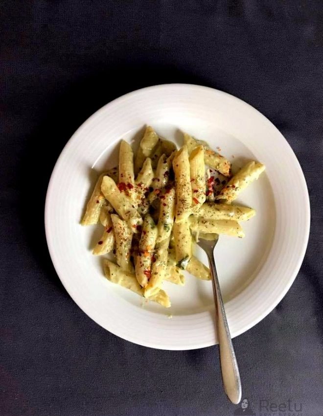 Penne with Herbed Cream Sauce