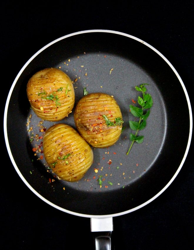 Hasselback Herbed Potatoes