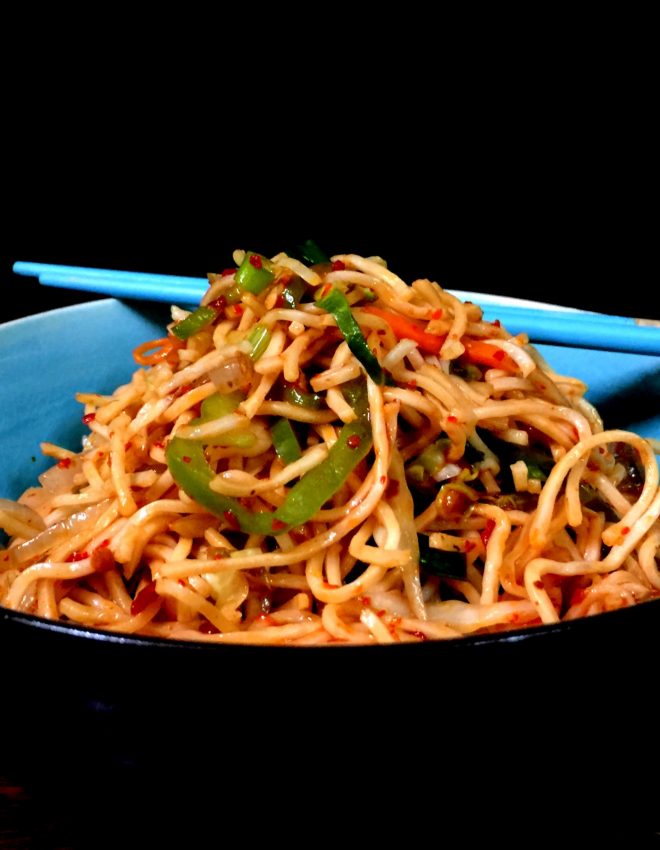 Schezwan Hakka Veg Noodles