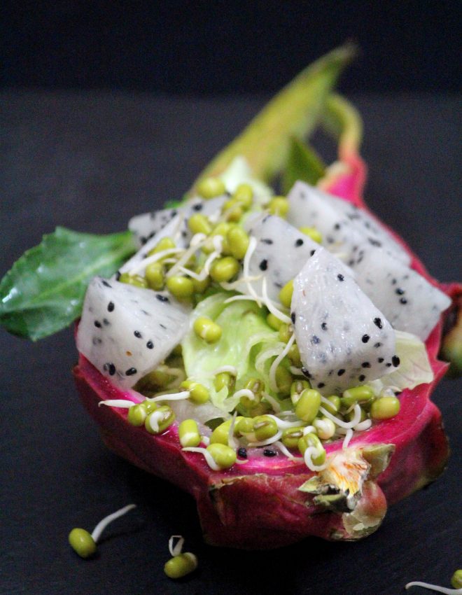 Dragon Fruit and Sprouts Salad