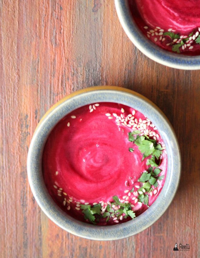 Gingery Beetroot and Coconut Soup