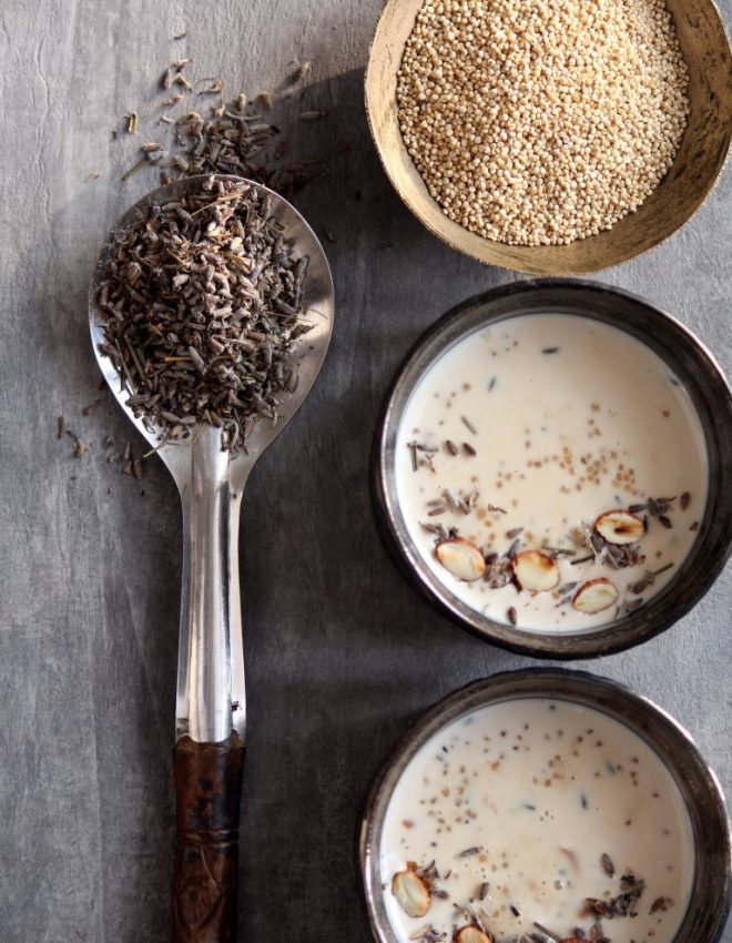 Lavender and Quinoa Pudding