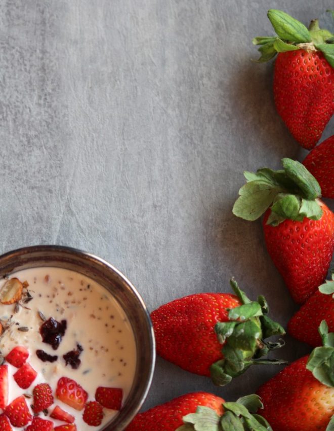 Quinoa Pudding with Strawberries