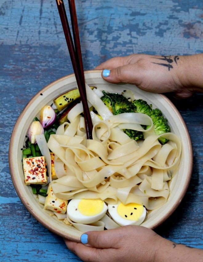 Miso Ramen with Rice Noodles