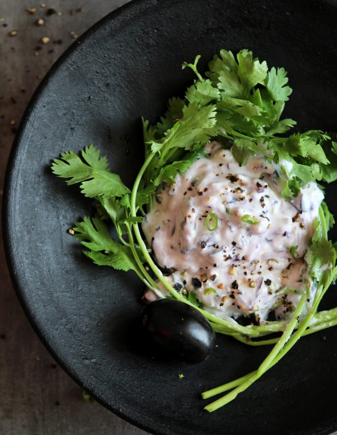 Indian Blackberry Raita (Jamun Raita)