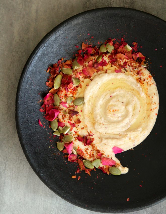 Rose Petal, Beer and Indian Spice Hummus