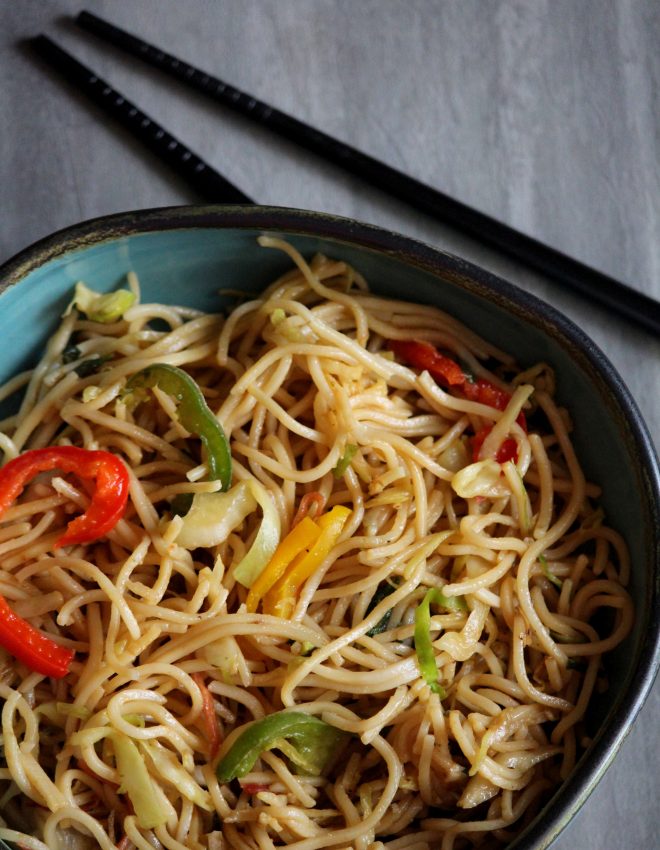 Vegetable Hakka Noodles