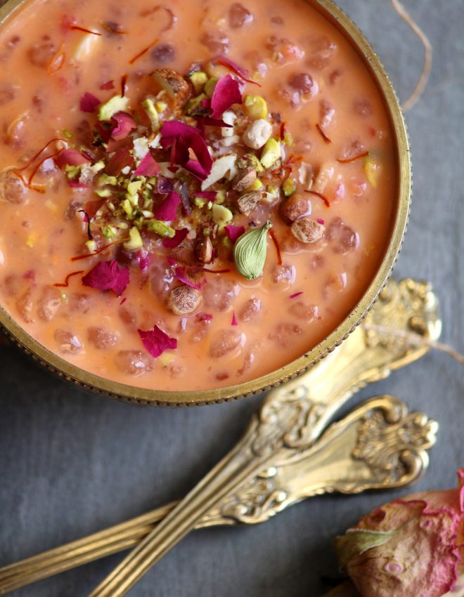 Sago and Carrot Pudding (Sabudana Aur Gajar Ki Kheer)