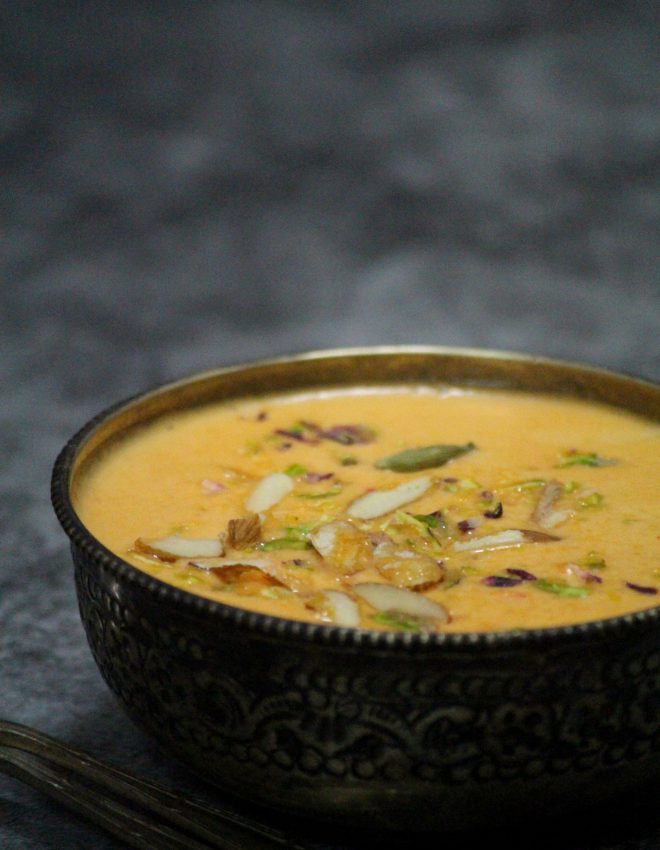 Narangi Phirni (Orange Phirni)