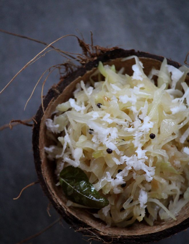 Cabbage Foogath-Goan Style