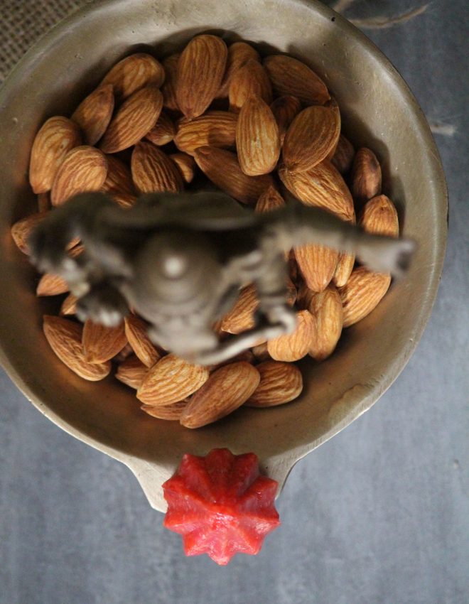 Carrot, Orange and Almond Mawa Modak