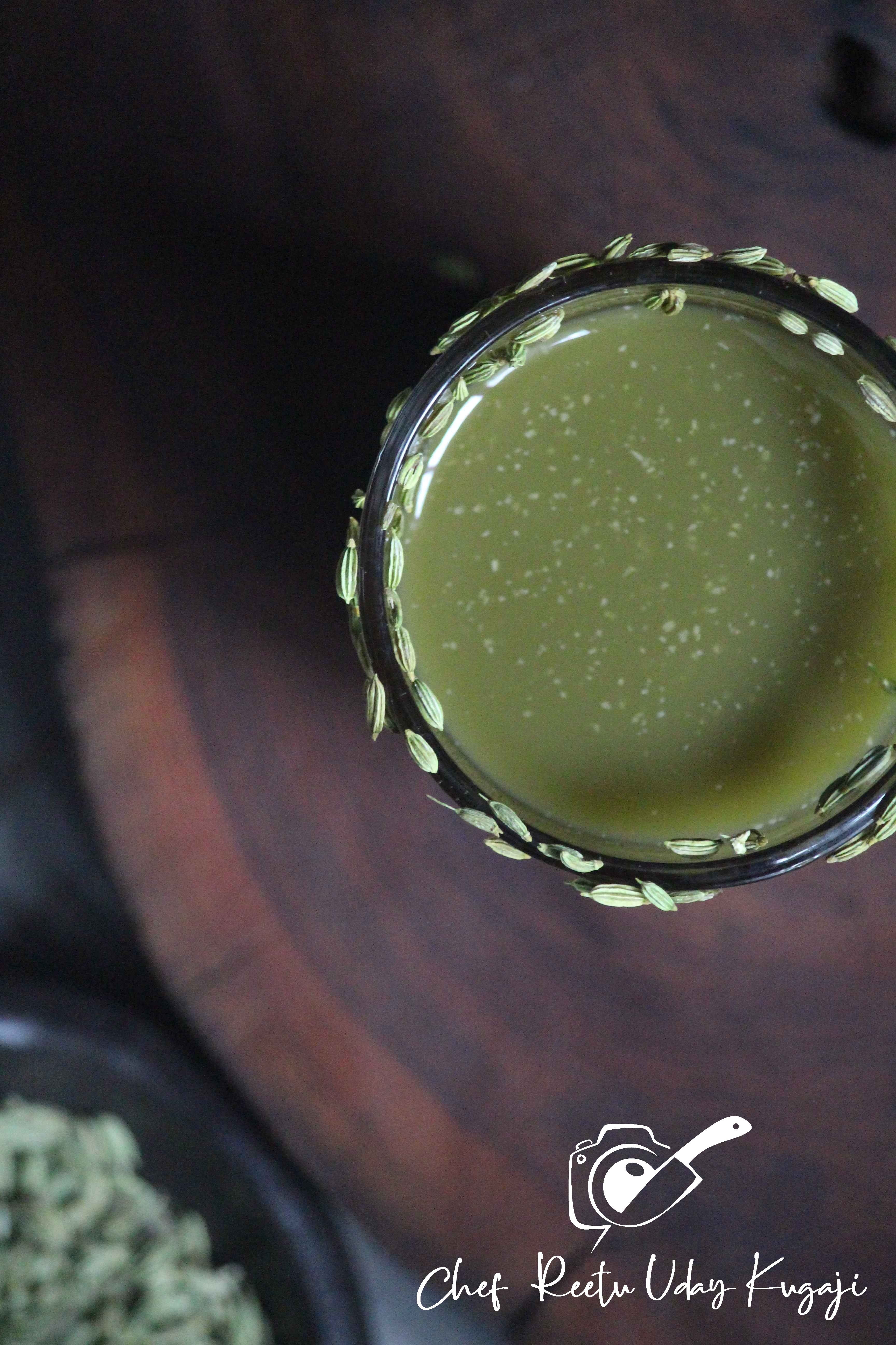 Varyali Sharbat (Saunf Ka Sharbat) (Fennel Seed Drink) Chef Reetu