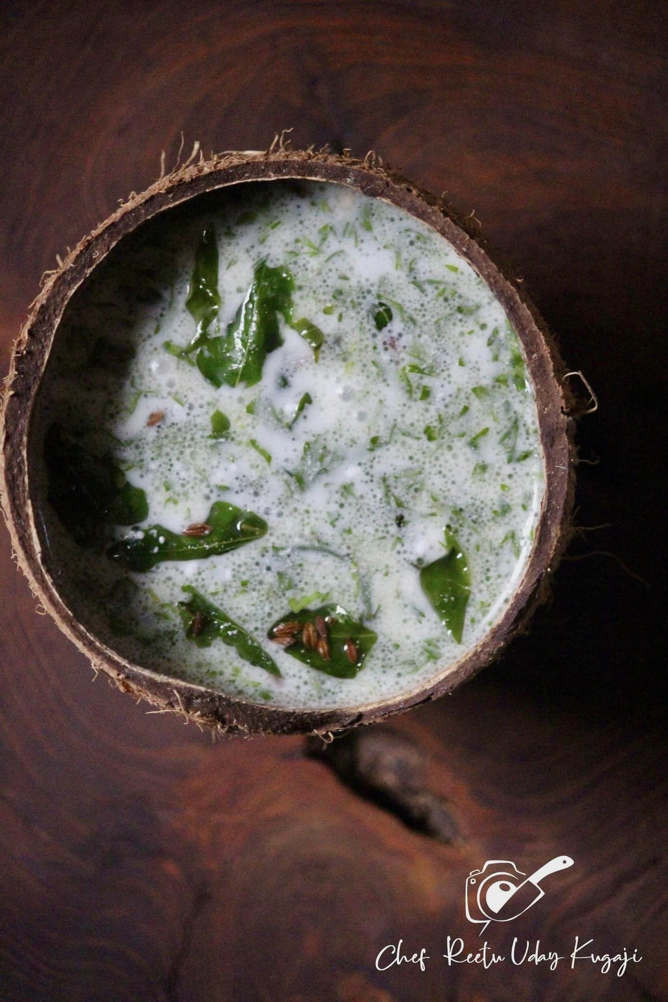 Komal (Gujarati Coconutflavoured Chaas) (Coconutflavoured Buttermilk